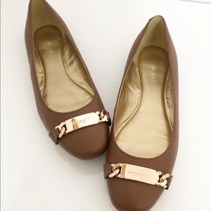 COACH BIANCA CINNAMON BALLET FLATS SIZE 7.5